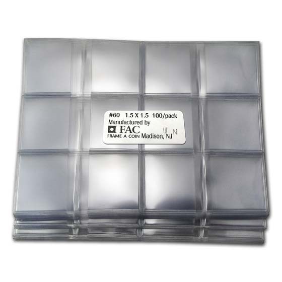 1.5 X 1.5 Unplasticized Flips (#60UN) - 100 count