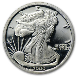 Buy 1/6 oz Silver Round - 2000 Millennium Eagle (Hairlines) | APMEX