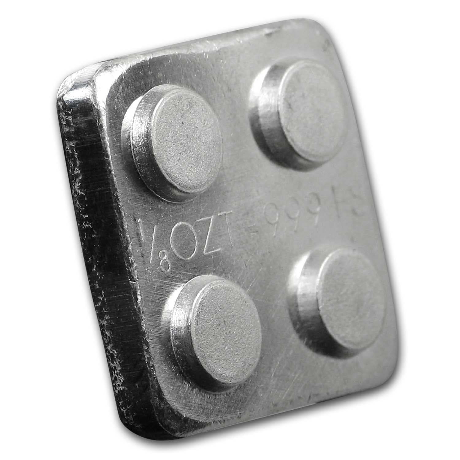 APMEX - 1/8 oz Silver Building Block Bars (2x2)