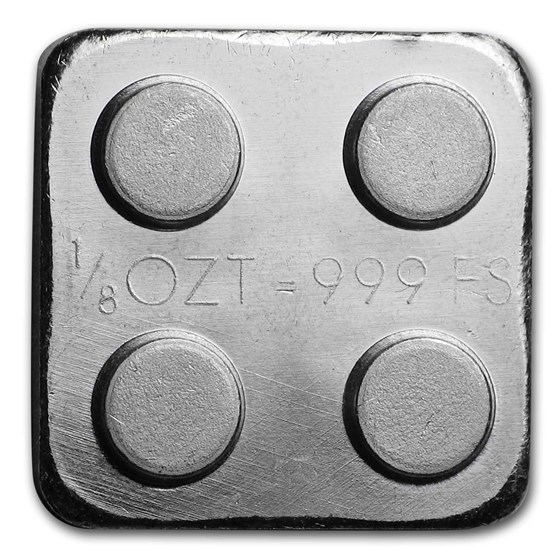 1/8 oz Silver Building Block Bars (2x2)