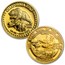 1.85 oz Gold Round 4-Piece Set - 1990 Great Seal of California