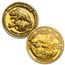1.85 oz Gold Round 4-Piece Set - 1990 Great Seal of California