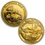 1.85 oz Gold Round 4-Piece Set - 1990 Great Seal of California