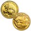 1.85 oz Gold Round 4-Piece Set - 1990 Great Seal of California