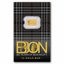 1-gram Gold 80th Anniversary Bon Scott-The Perth Mint (In Assay)
