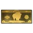 1 gram Gold Aurum Note - One Thousand Milligrams (Bison, 24K)