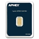 1 gram Gold Bar - APMEX (TEP)