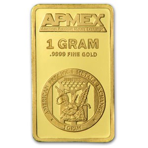 1 gram Gold Bar - APMEX