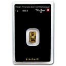 1 gram Gold Bar - Argor-Heraeus KineBar Design (In Assay)
