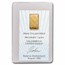 1 gram Gold Bar - Credit Suisse (In Assay)