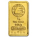 1 gram Gold Bar - Engelhard