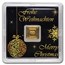 1 gram Gold Bar - Geiger Edelmetalle (Christmas Edition w/Assay)