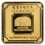 1 gram Gold Bar - Geiger Edelmetalle (Encapsulated w/Assay)