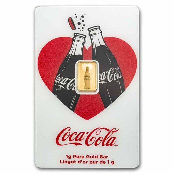 1 gram Gold Bar in TEP - PAMP Love Coca-Cola®