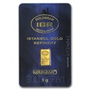 1 gram Gold Bar - Istanbul Gold Refinery (In Assay) 1 gram Gold Bar - Istanbul Gold Refinery (In Assay)