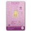 1 gram Gold Bar - PAMP Barbie™ Valentine's Day (In Assay)