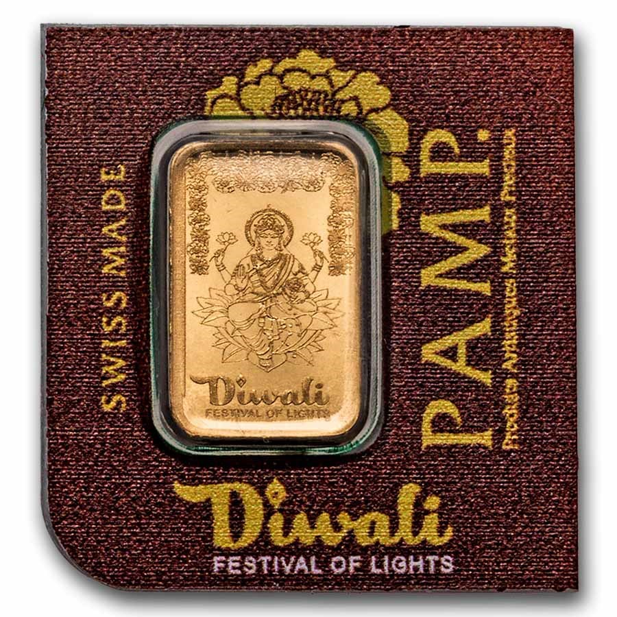 1 gram Gold Bar - PAMP Suisse Diwali Multigram+25 (In Assay)