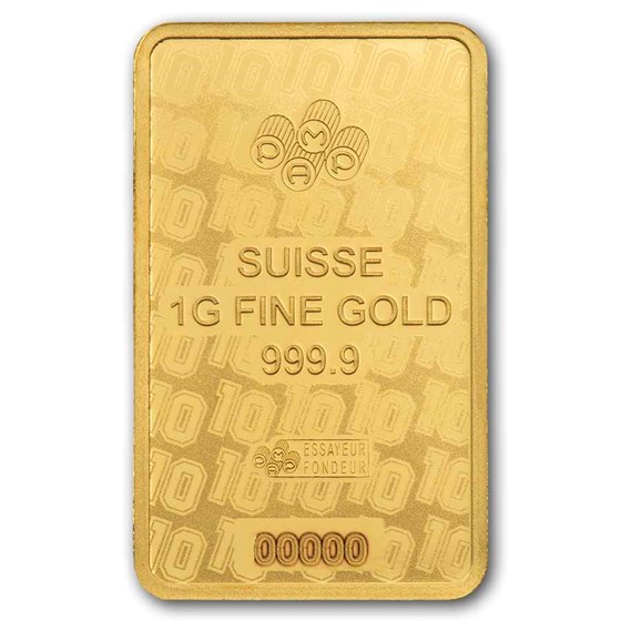 Buy 1 gram Gold PAMP Suisse Maradona Bar APMEX