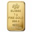 1 gram Gold Bar - PAMP Suisse Rosa (In Assay)