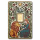 1 gram Gold Bar - PAMP Suisse Una & The Lion (In Assay w/ Sleeve)