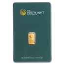 1 gram Gold Bar - Perth Mint (Classic, Green Assay)