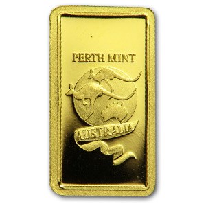 1 gram Gold Bar - Perth Mint (Kangaroo) 1 gram Gold Bar - Perth Mint (Kangaroo)