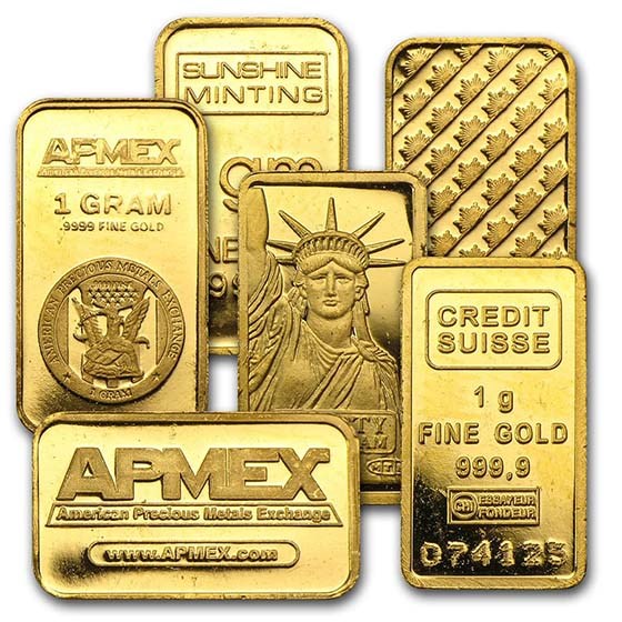 Buy 1 gram Gold Bar Secondary Market APMEX