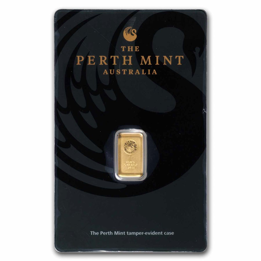 1 gram Gold Bar - The Perth Mint (In Assay)