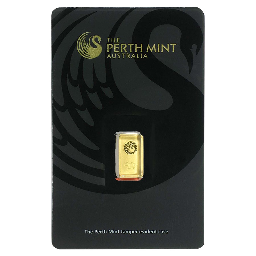 1 gram Gold Bar - The Perth Mint (In Assay)