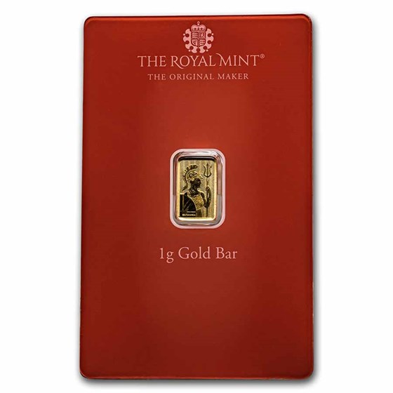 1 gram Gold Bar - The Royal Mint Britannia (Henna, In Assay) 1 gram Gold Bar - The Royal Mint Britannia (Henna, In Assay)