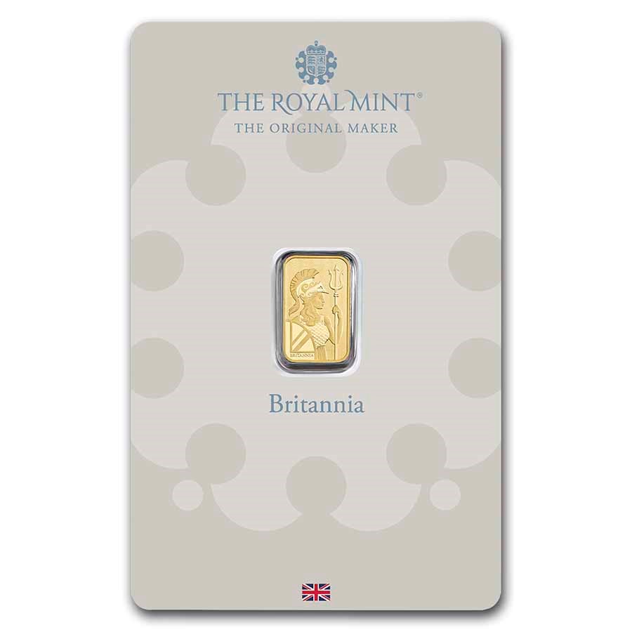 1 gram Gold Bar - The Royal Mint Britannia