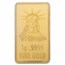 1 gram Gold Bar - United States Flag & Statue of Liberty