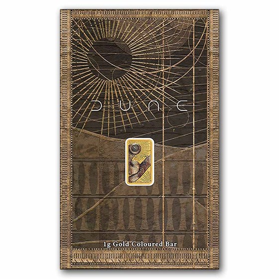 1 gram Gold Colorized Dune Bar-The Perth Mint (In Assay)