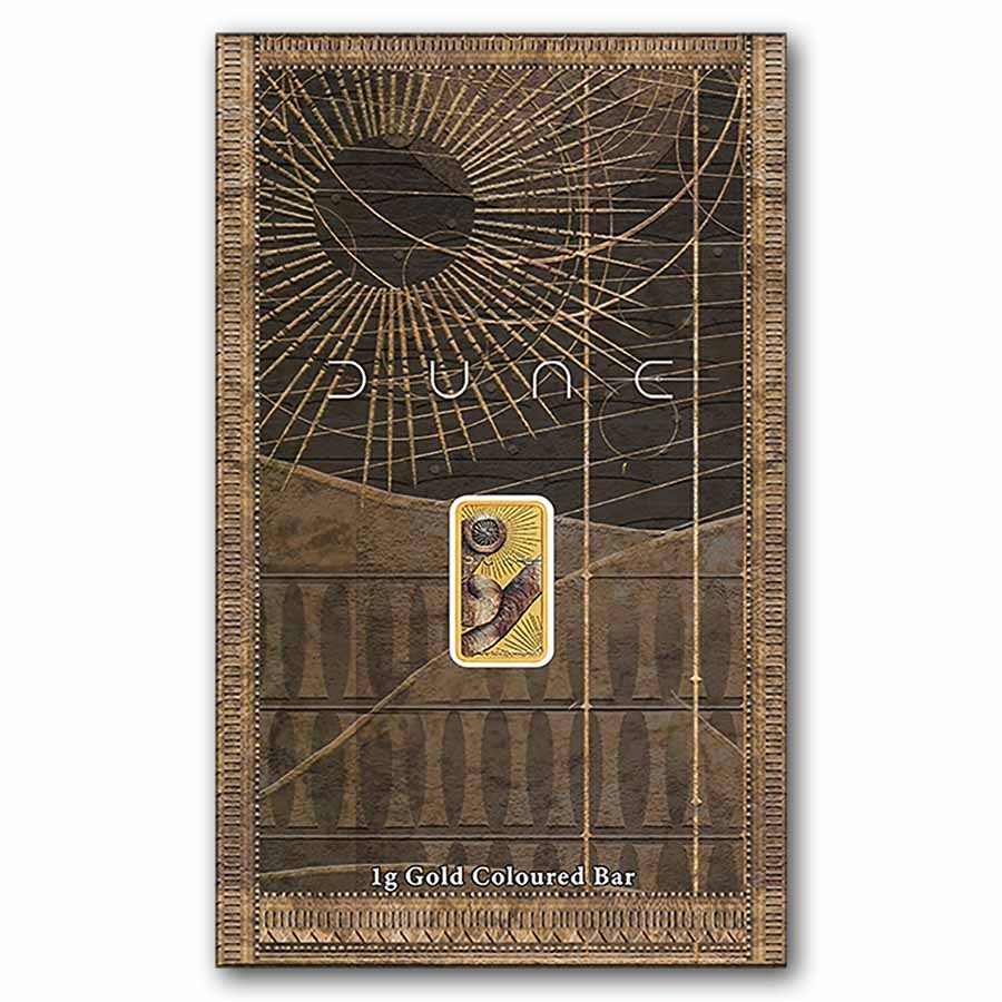 1 gram Gold Colorized Dune Bar-The Perth Mint (In Assay)
