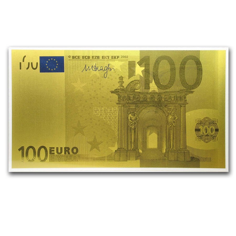 Buy 1 gram Gold Note €100 Euro Note Replica (New Design) APMEX