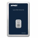 1 gram Platinum Bar - APMEX (In TEP)
