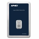 1 gram Platinum Bar - APMEX (In TEP)