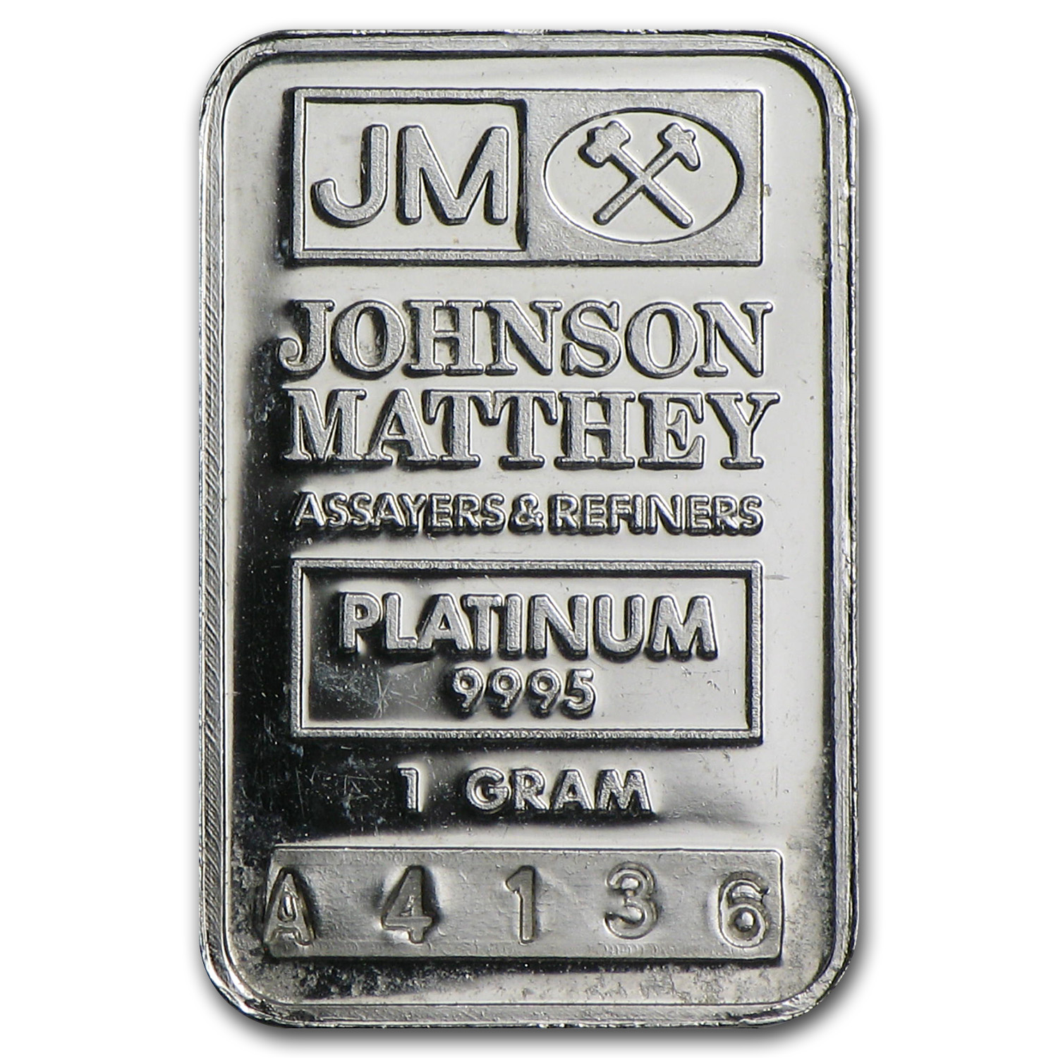 Buy 1 gram Platinum Johnson Matthey Bar (.9995) | APMEX