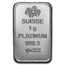 1 gram Platinum Bar - Multigram+25 PAMP Suisse (In Assay)
