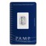 1 gram Platinum Bar - PAMP Suisse (In Assay)