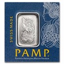 1 gram Platinum Bar - PAMP Suisse Lady Fortuna In Assay Multigram