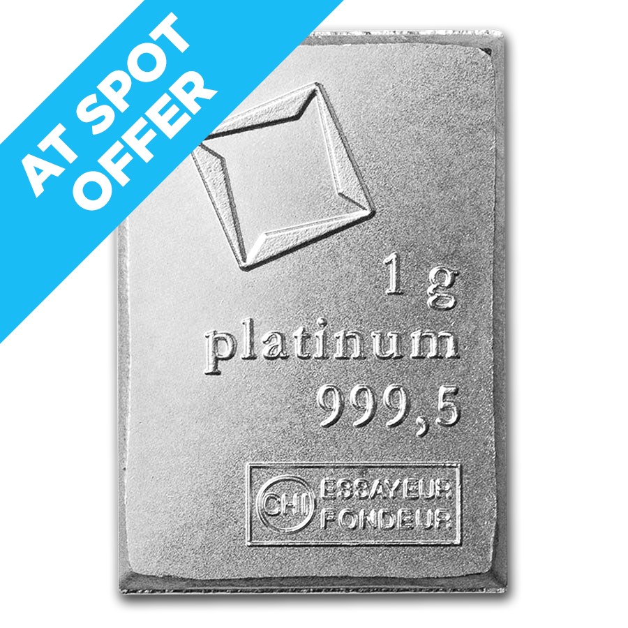 1 gram Platinum Bar - Secondary Market- At Spot!