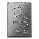 1 gram Platinum Bar - Valcambi