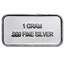 1 gram Silver Bar - American Flag