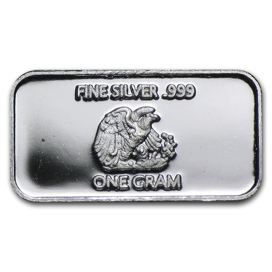 Buy 1 gram Silver Bar Eagle APMEX