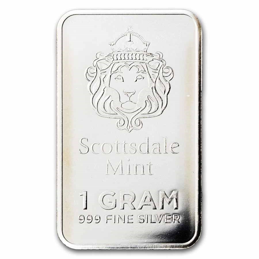 1 gram Silver Bar - Scottsdale Mint "Prepper Silver"