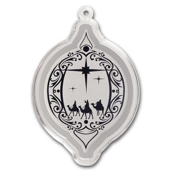 1 gram Silver Foil - Christmas Nativity Ornament 1 gram Silver Foil - Christmas Nativity Ornament