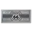 1 gram Silver Foil Note - Route 66 (Colorized Map)