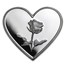 1 gram Silver Heart - Rose