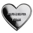 1 gram Silver Heart - Rose